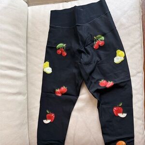 Ultracor Black Fruit Pattern Leggings